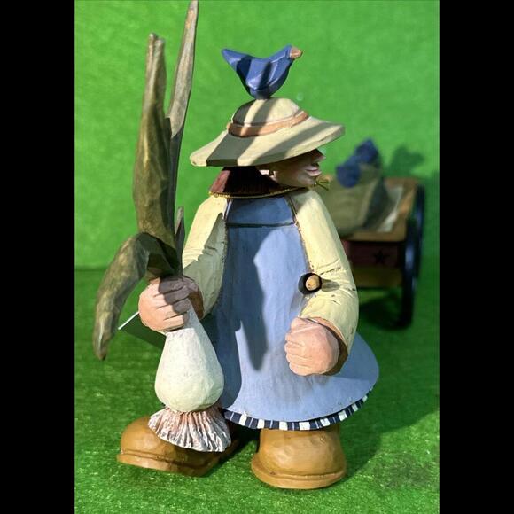 NIB Farmer’s Market By Williraye Studio BUMPER CROP  2pc Set GIRL PULLING WAGON - Picture 5 of 9